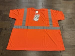 Portwest Mens Orange Hi-Vis Performance Workwear Reflective T-Shirt 3XL NWT New
